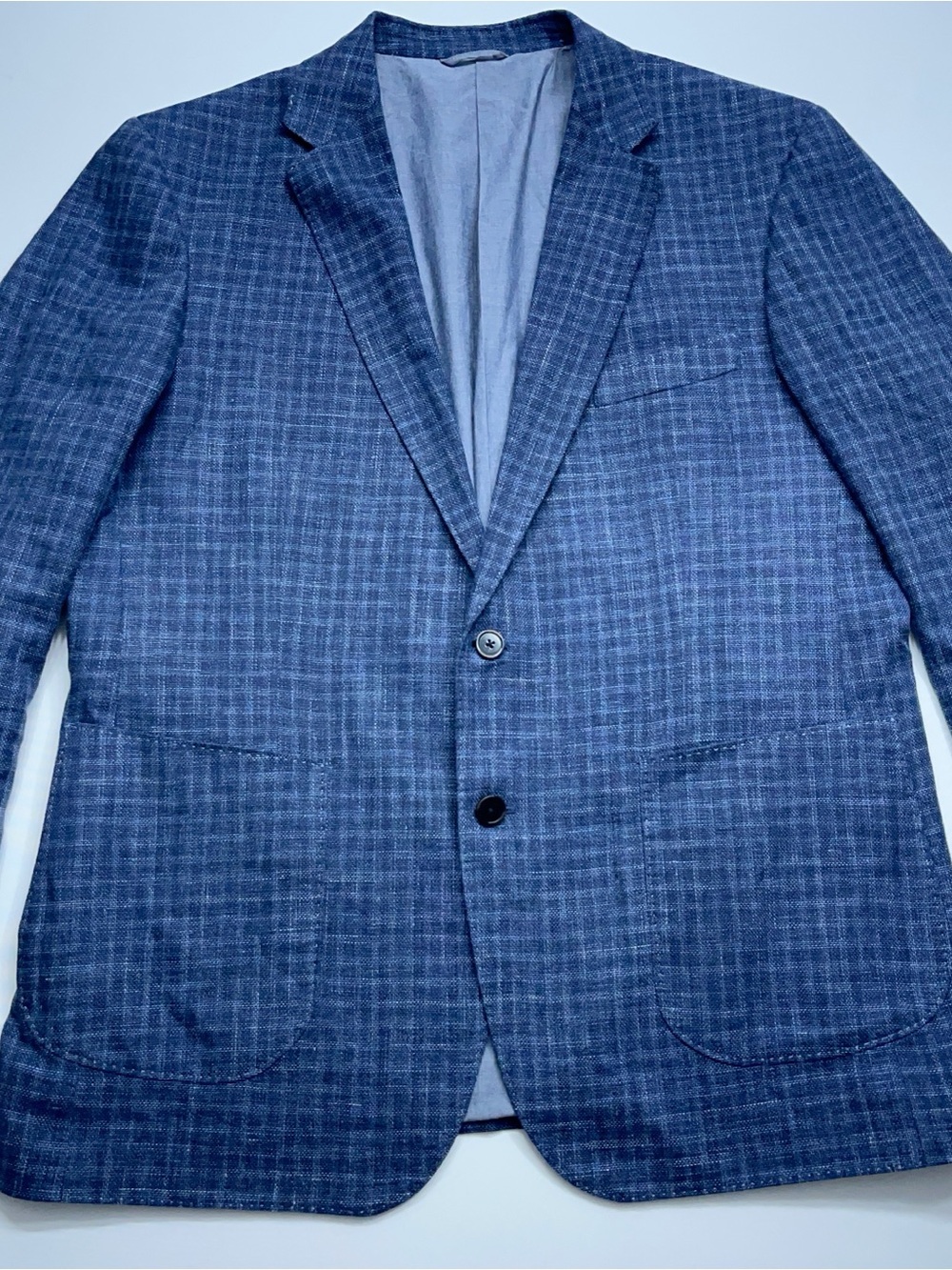 Rodd & Gunn Linen Blend Sport Coat Mens Size 2XL Sport Fit Blue 2 Button Blazer